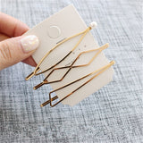 Geometric Gold Hairpin