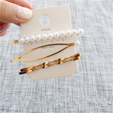 Geometric Gold Hairpin