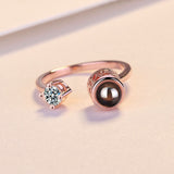 "I love you" Projection Ring