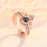 "I love you" Projection Ring